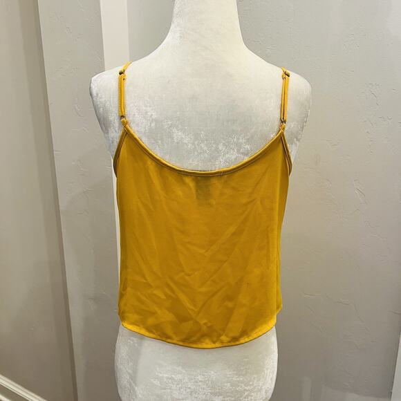 Forever 21 Women's Sleeveless Strappy Yellow Knit Cami Size S (A0127) - Picture 3 of 4